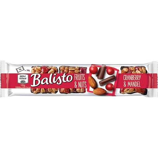 Billede af Balisto Fruits & Nøddr, Tranebær & Mandel 34 g.
