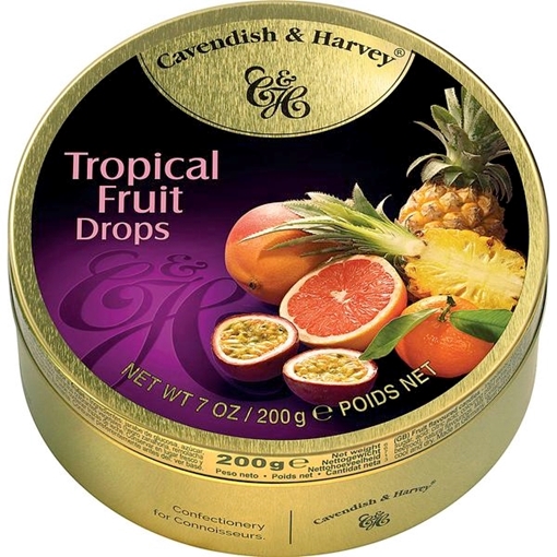 Billede af C&H Tropical Frugt Drops 200 g.