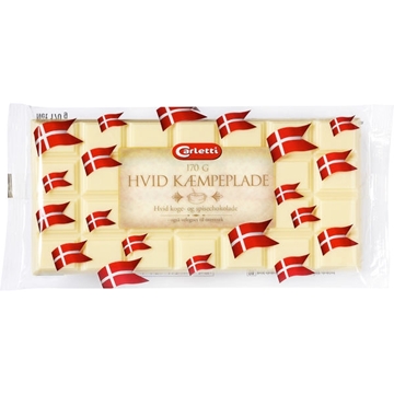 Billede af Carletti Kæmpeplade hvid 170 g.