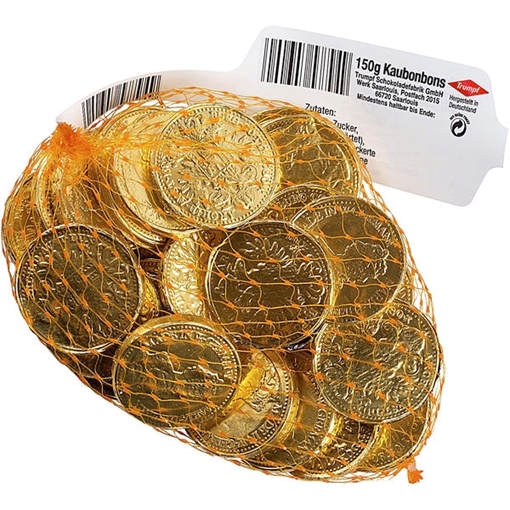 Billede af Guldmønter Tyggegummi 150 g.