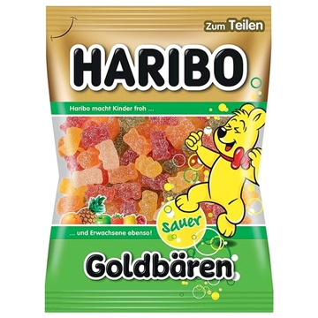 Billede af Haribo Goldbären sauer 200 g.