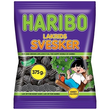 Billede af Haribo Lakrids Svesker 375 g.