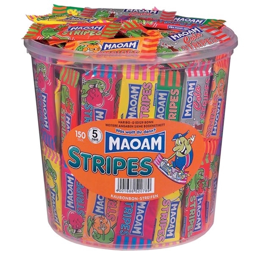 Billede af Haribo Maoam Stripes 1050 g.
