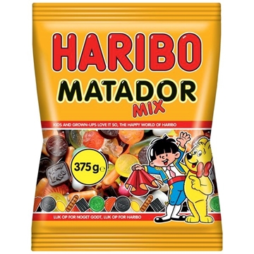 Ubevæbnet maskinskriver kapok Haribo Matador Mix Dark 350 g. ‖ Godteri på nett fra Grensebutikk- -  Godteributikk.com