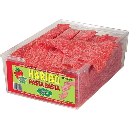 Billede af Haribo Pasta Basta Jordbær Sur 1125 g.