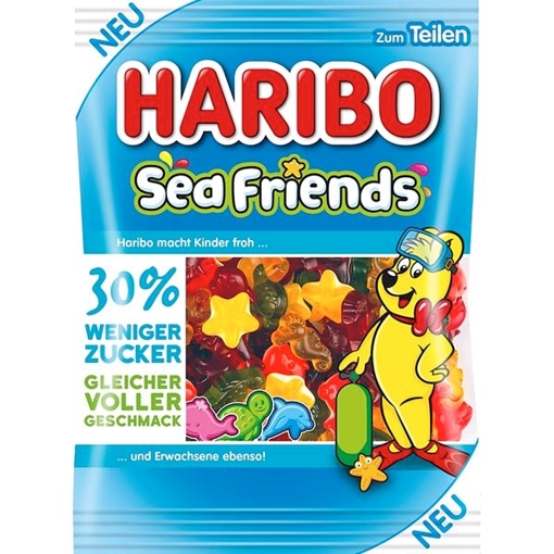 Billede af Haribo Sea Friends -30% Sukker 160 g.