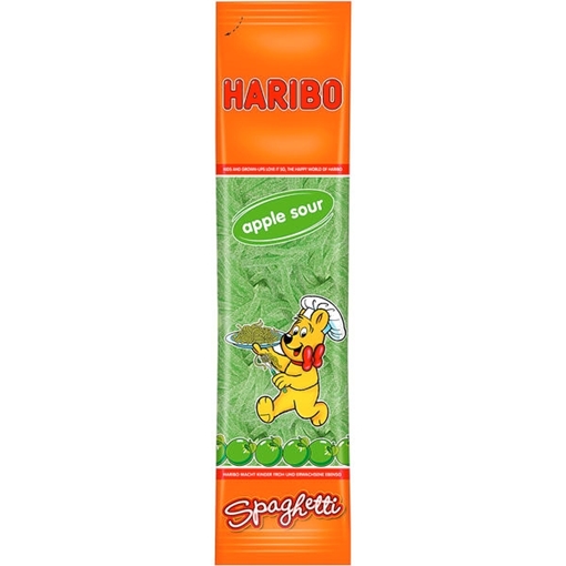 Billede af Haribo Spaghetti Æble Sur 200 g.