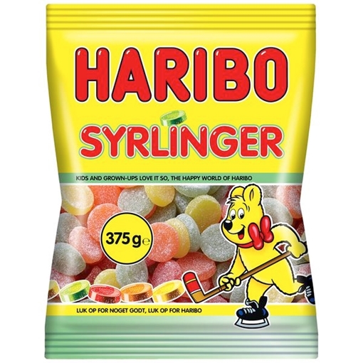 Billede af Haribo Syrlinger 375 g.