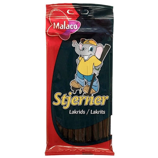 Billede af Malaco Stjerner Lakrids 92 g.