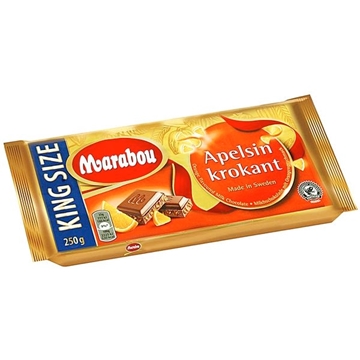 Billede af Marabou Appelsin Krokant 250 g.