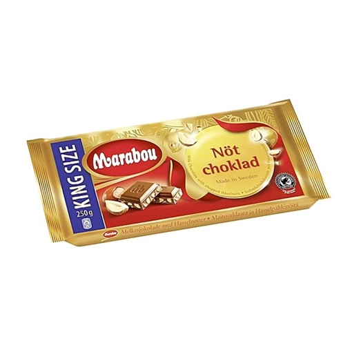 Billede af Marabou Mælkechokolade - Nødder 250 g.