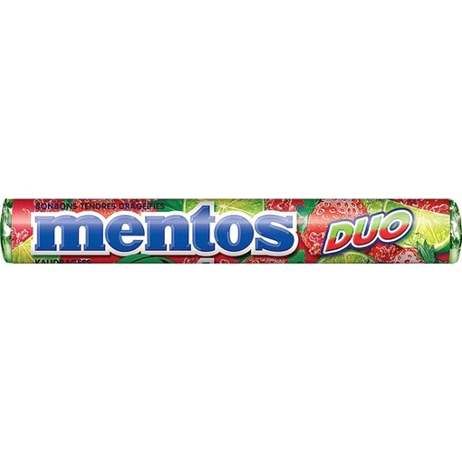 Billede af Mentos El Duo Jordbær Lime 37,5 g.