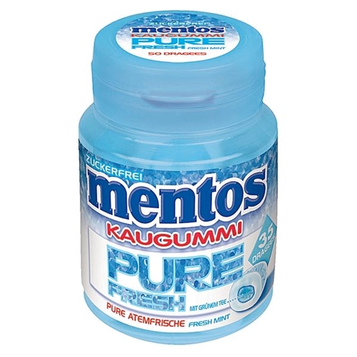 Billede af Mentos Gum Pure Fruit Mint 70 g.