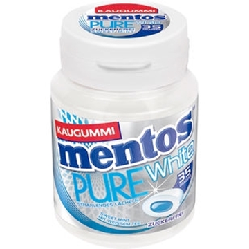 Billede af Mentos Gum Pure White Sweet Mint 70 g.