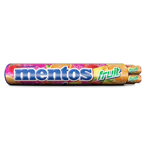 Billede af Mentos Jumborolle Fruit Mix 8er 296 g.