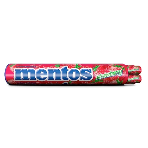 Billede af Mentos Jumborolle Jordbær 8er 296 g.