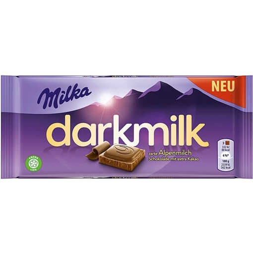 Billede af Milka Dark Milk Alpenmilch 85 g.