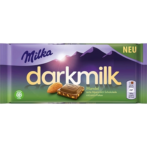 Billede af Milka Dark Milk Mandel 85 g.