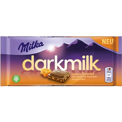 Billede af Milka Dark Milk Salz Karamell 85 g.