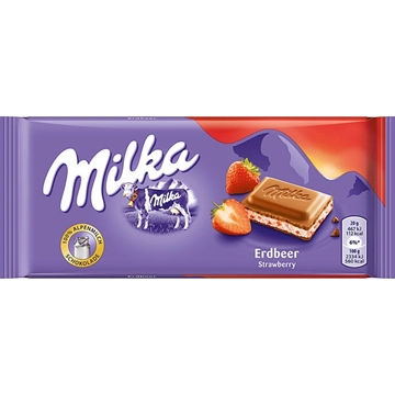 Billede af Milka Erdbeer 100 g.