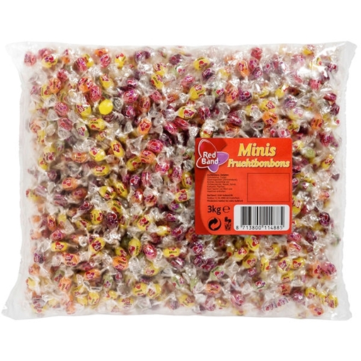 Billede af Red Band Mini Fruchtbonbons 3000 g.