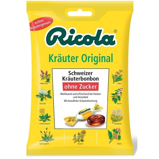 Billede af Ricola Schweizer Kräuterzucker 75 g.