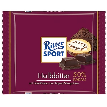 Billede af Ritter Sport Halbbitter 100 g.