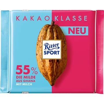 Billede af Ritter Sport Kakao Klasse 55% Die Milde aus Ghana 100 g.