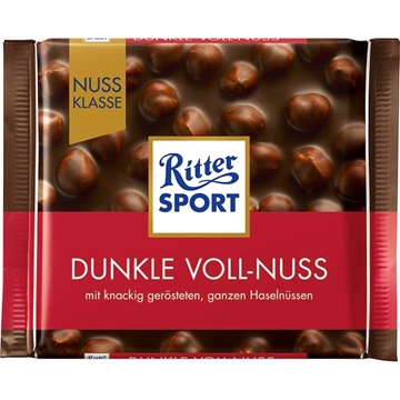 Billede af Ritter Sport Nuss-Klasse Dunkle Voll-Nuss 100 g.