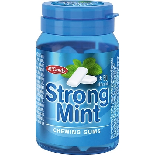 Billede af M'Candy Tyggegummi Stærk Mint 50 g.