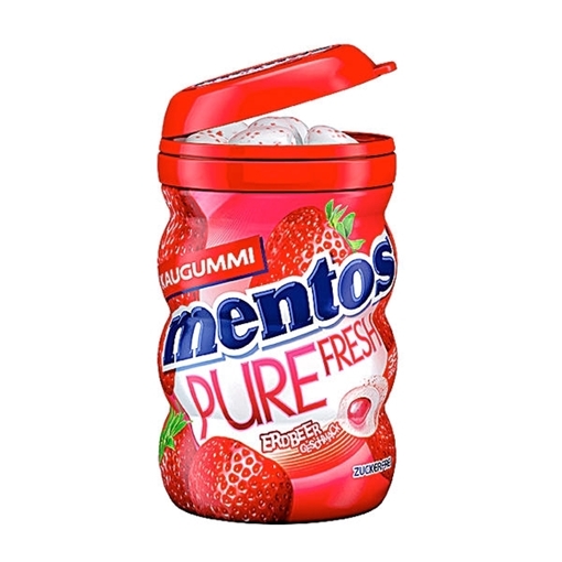 Billede af Mentos Gum Pure Frisk Jordbær 70 g.