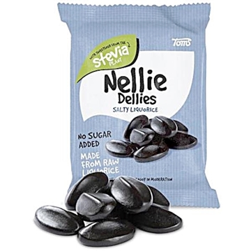 Billede af Nellie Dellies Salzlakritz STEVIA 90 g.