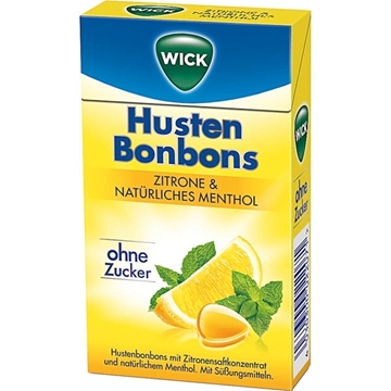 Billede af Wick Hustenbonbons Zitrone & Natürliches Menthol 46 g.