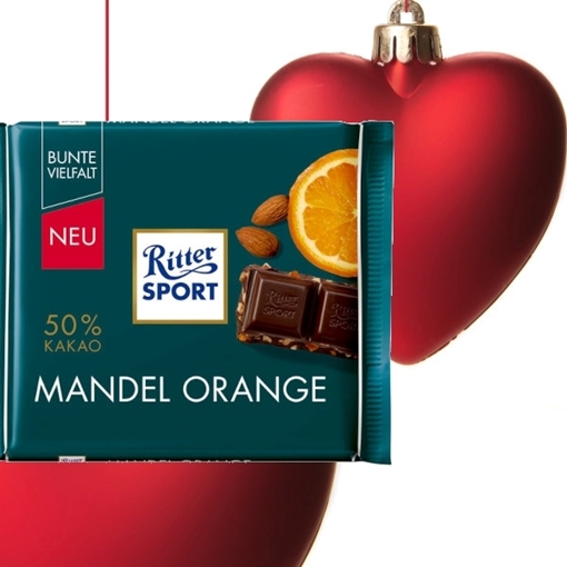 Billede af Ritter Sport Mandel Orange 100 g.