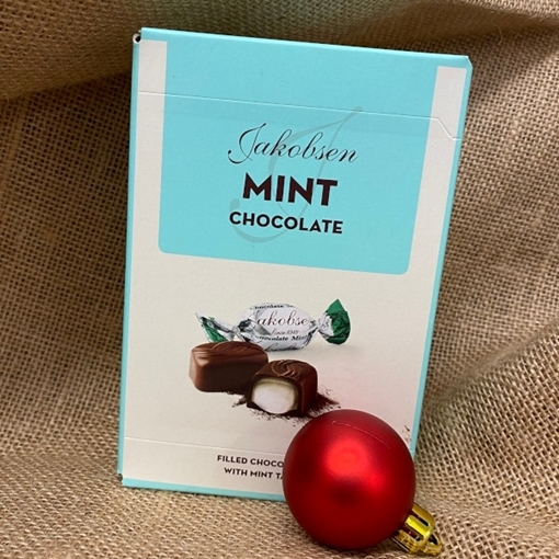 Billede af Jakobsen Mint Chokolade 125 g.