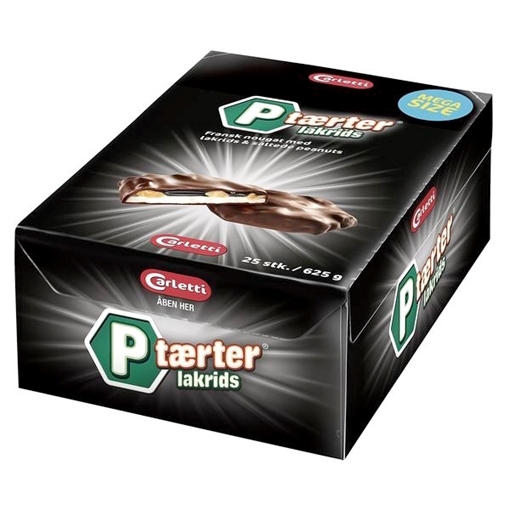 Billede af Carletti P-Taerter Lakrids 500 g.